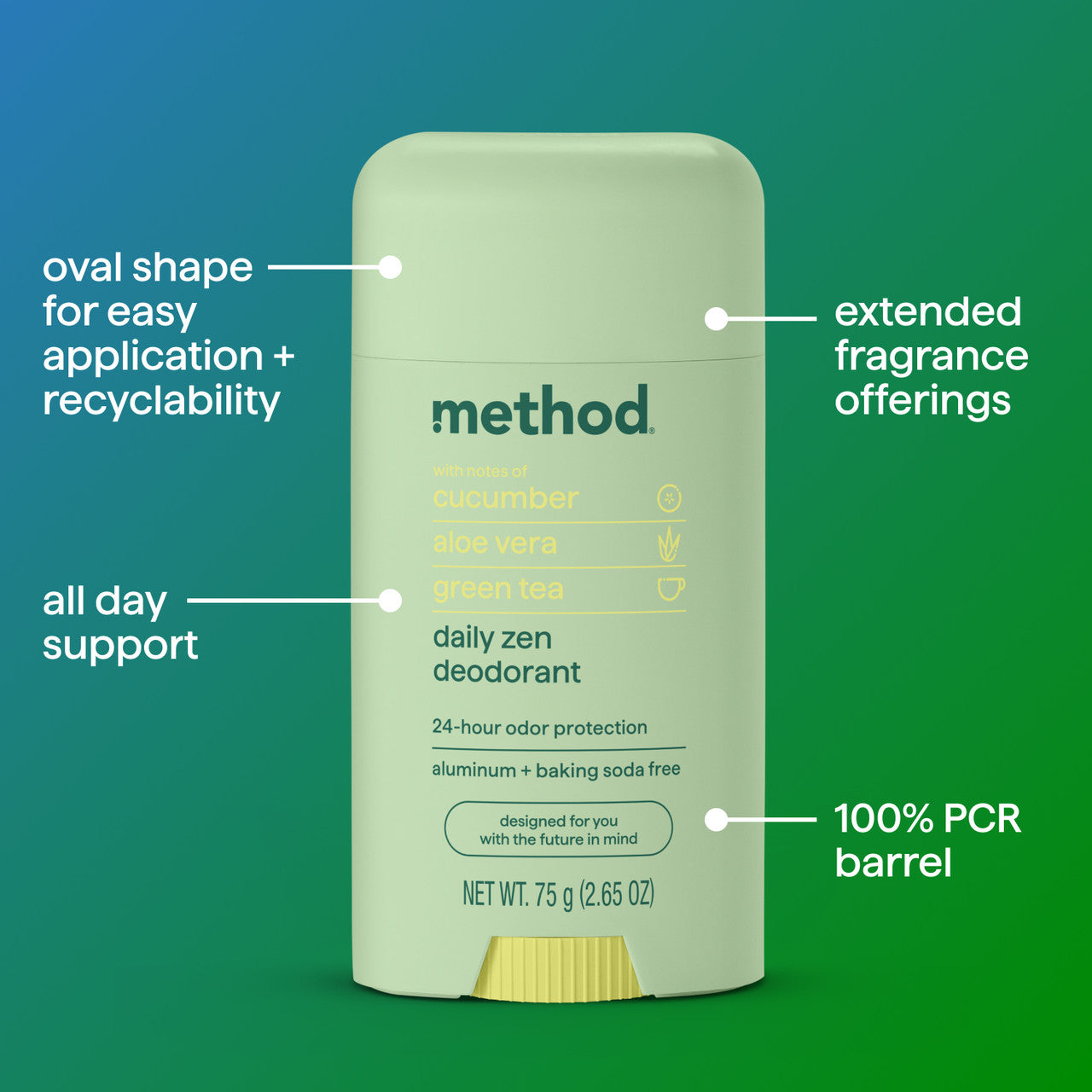 deodorant - daily zen, 2.65 oz