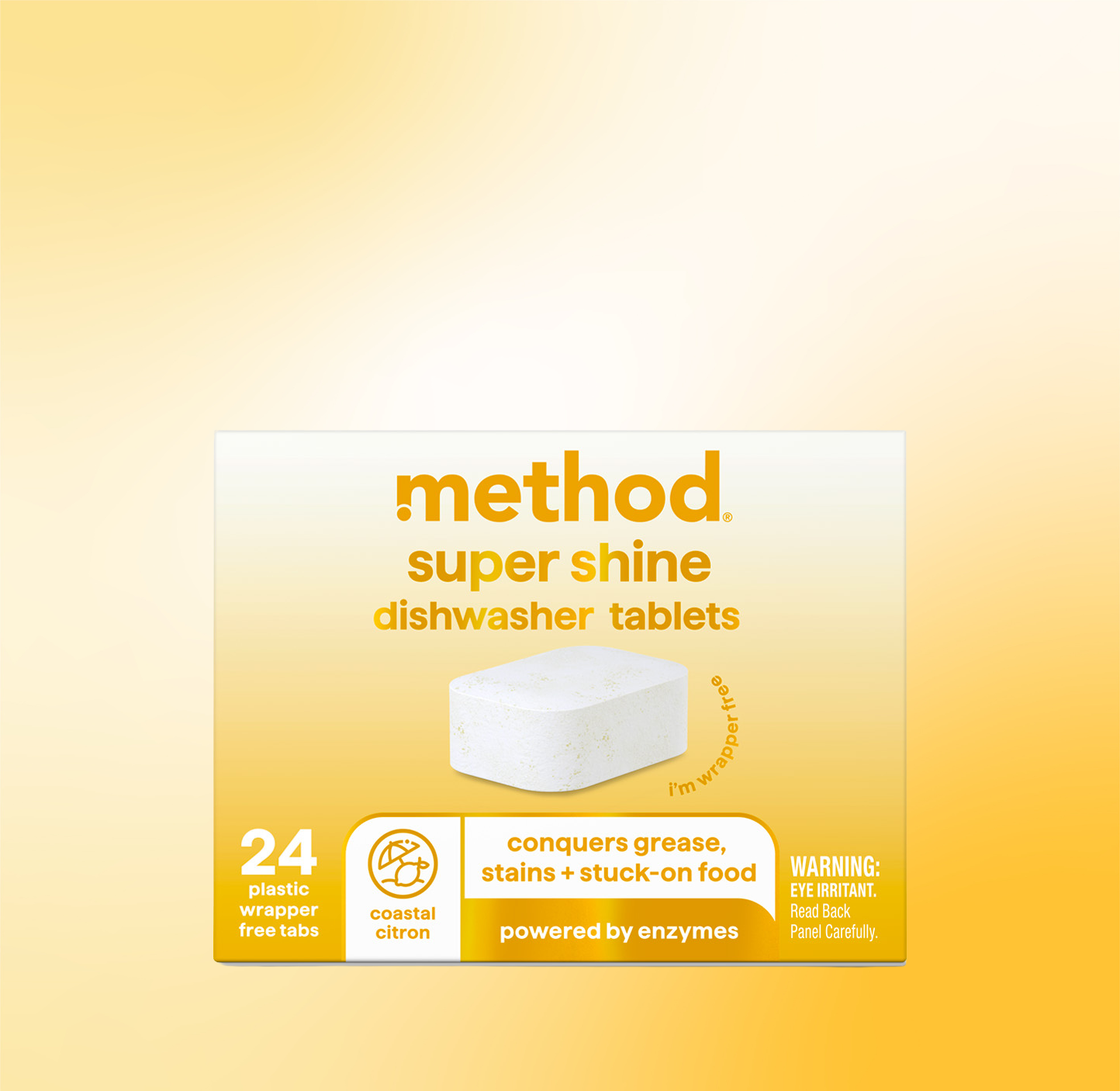 super shine dishwasher tablets - Coastal Citron, 24 ct.