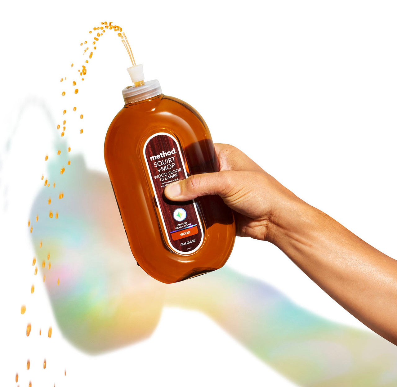 method | Squirt + Mop Wood Floor Cleaner, Almond, 25 oz – method