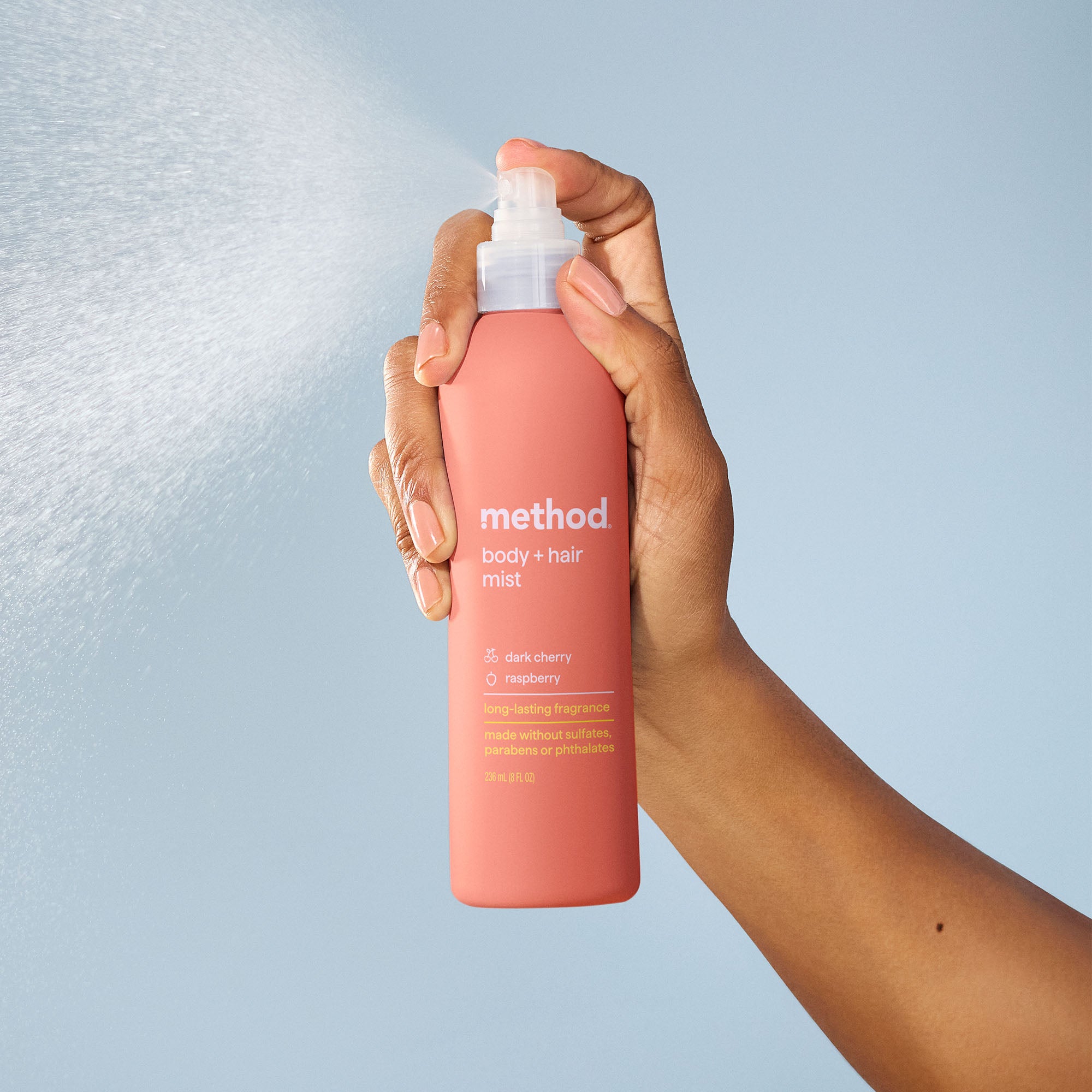 Body Hair Mist Dark Cherry Raspberry 8 Fl Oz Method Products body-hair-mist-dark-cherry-raspberry-8-fl-oz-method-products