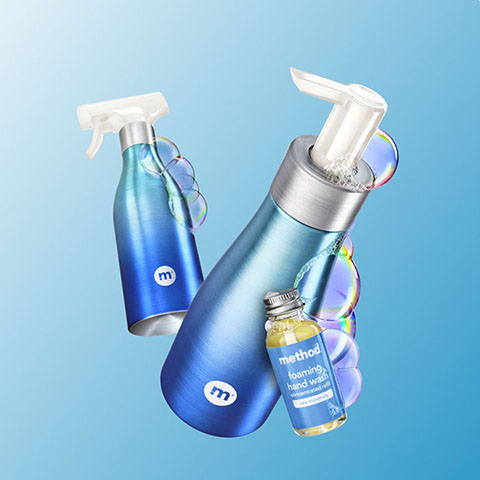 method | Daily Shower Spray Cleaner, Eucalyptus Mint, 28 oz