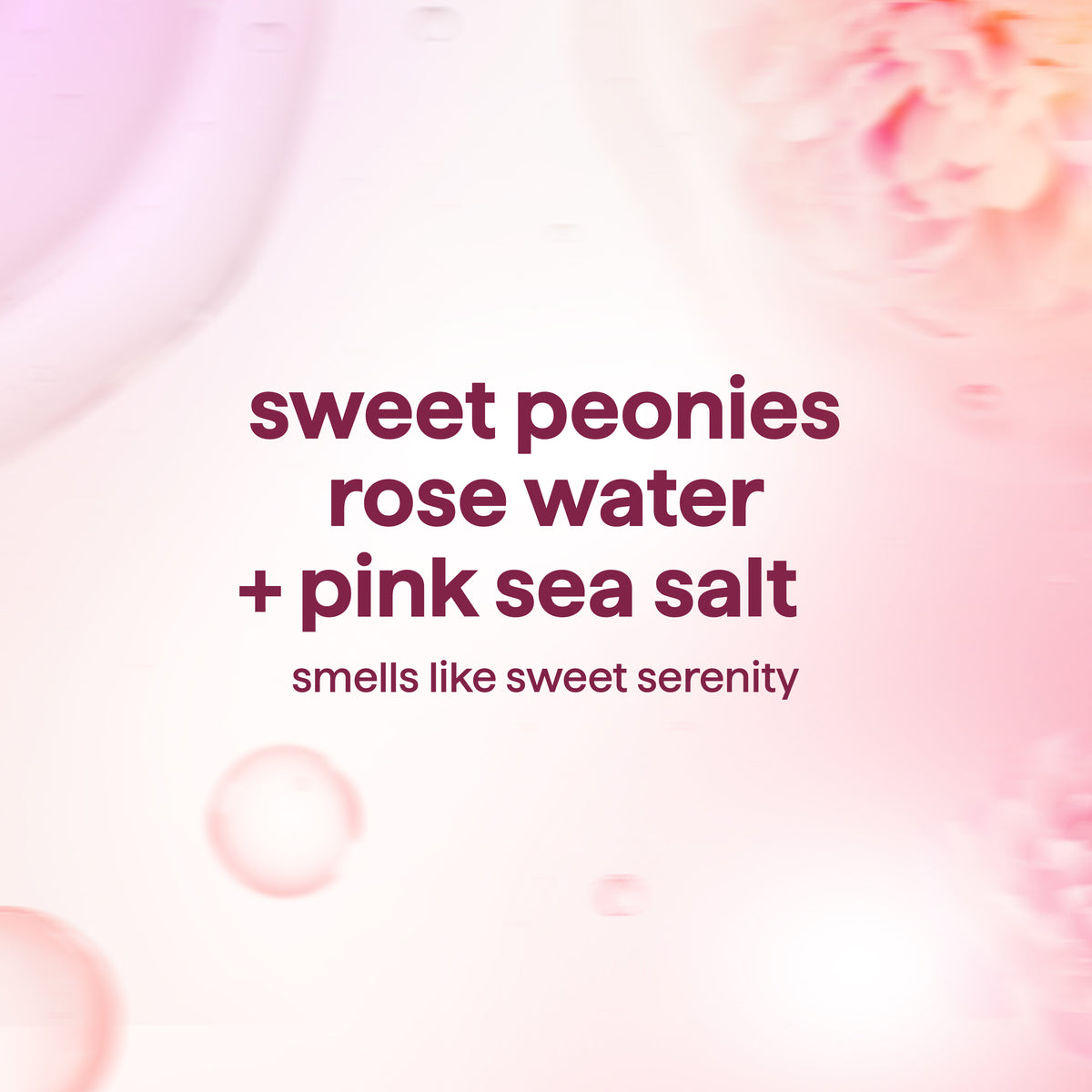 Peony, Rose Water, & Pink Sea Salt Body Wash | Pure Peace - 18 oz ...