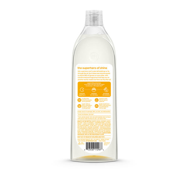 super shine liquid dish soap - coastal citron, 16 fl oz